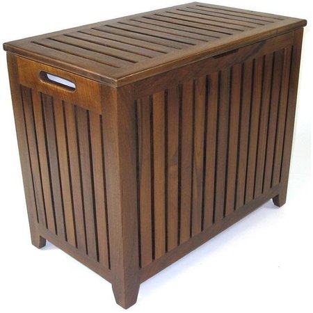 REDMON Redmon 5317 Genuine Vanity Style Hamper; Teak 5317